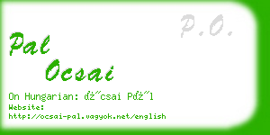 pal ocsai business card